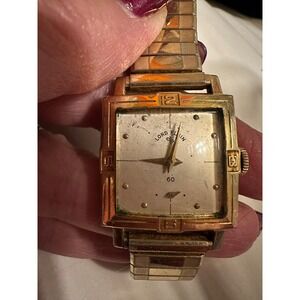 Art Deco Era Lord Elgin 21 Jewels 14k GF Square Case Running